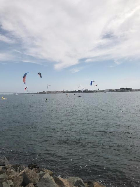kite surfers